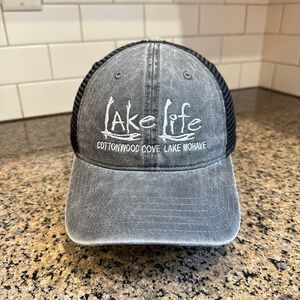 Lake Life Cottonwood Cove Lake Mohave OTTO Hat Trucker Snapback Gray‎
